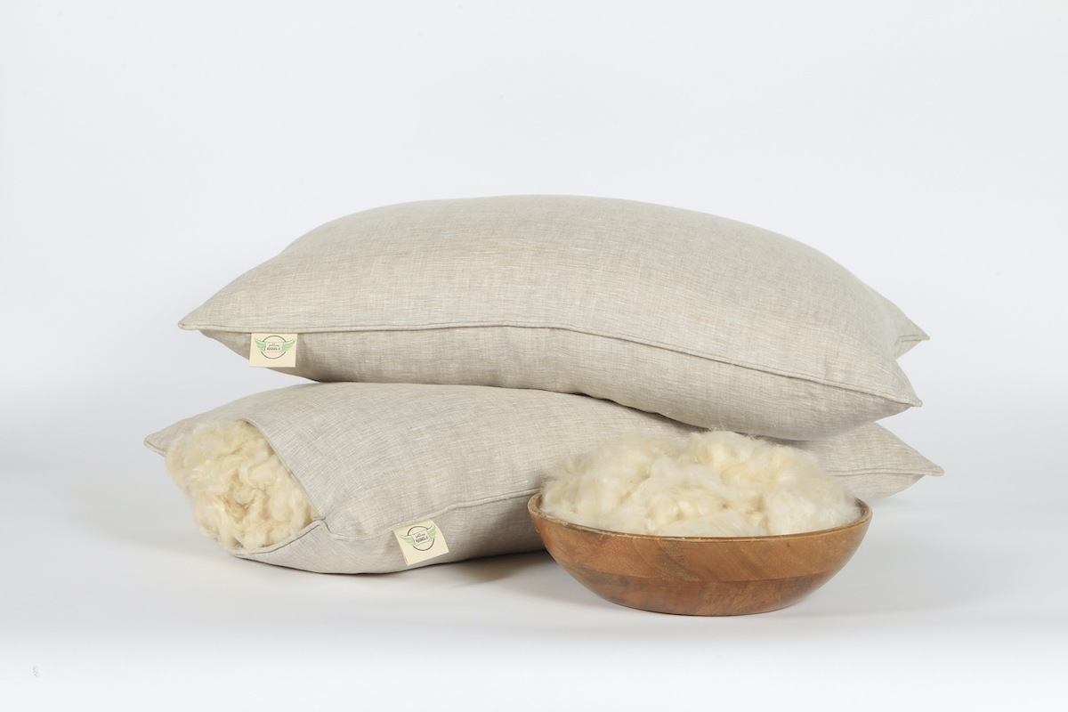 Linen Pillow - Kapok pillow - 100% organic and natural - Adjustable via zip - Zippered